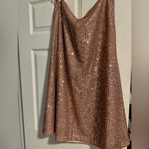 Loft sequin midi skirt
